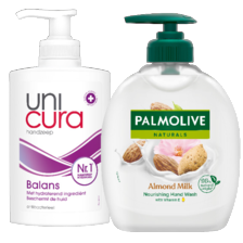 Alle Palmolive of Unicura vloeibare handzeep